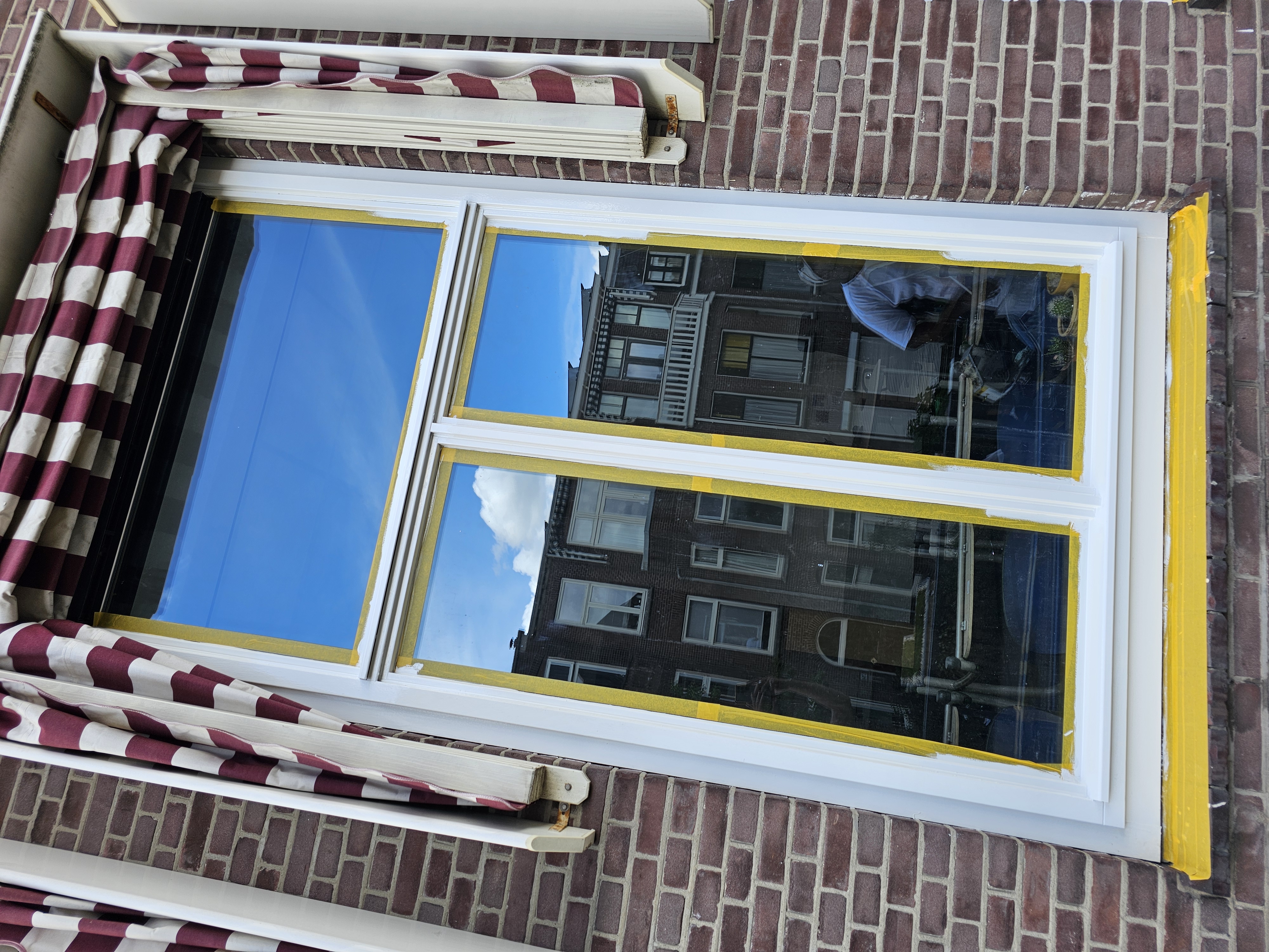 Kozijn schilderwerk detail